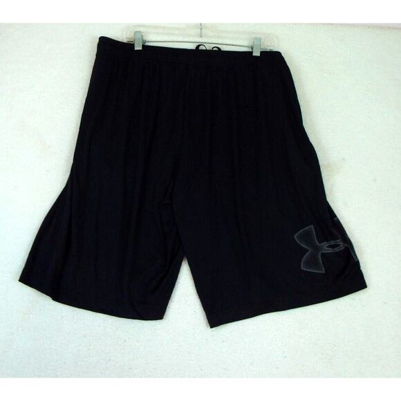Under Armour Mens XXLT Black Loose Fit Shorts Elastic‎ Waist Drawstring - Picture 1 of 9